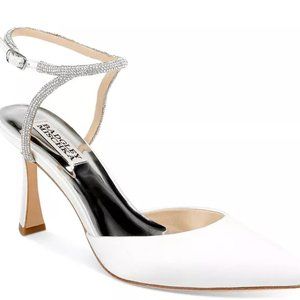 Badgley Mischka Women's Kamilah Pointed Ankle Strap High Heel Sandals
